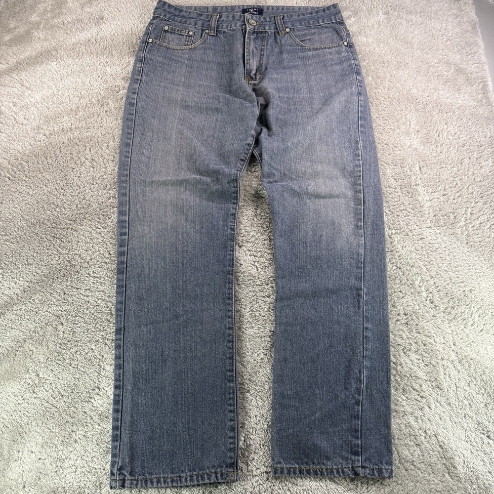 Tommy Hilfiger Vintage Mens 34x33(31) Jeans Blue Straight Leg Denim Made in USA